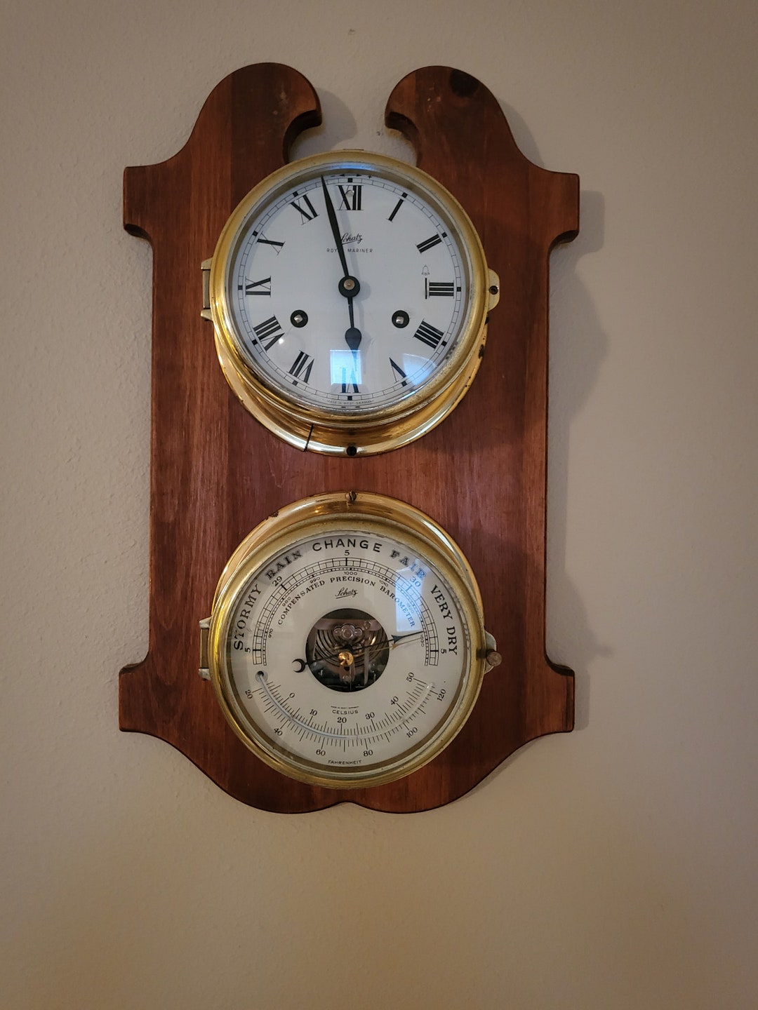 Schatz Ships Bell Clock and Barometer Etsy