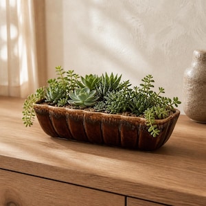 Rare Vintage Hull F42 Rectangular Planter