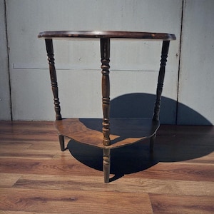 Antique/Vintage Half Moon Console Table