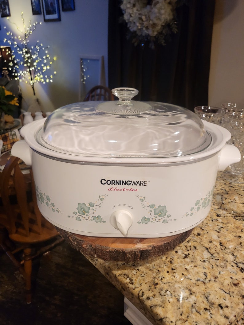 Vintage Corelle Corningware Ivy Crock Pot Etsy