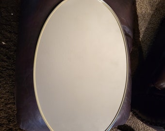 Vintage 1950s Oval Wall Mirror