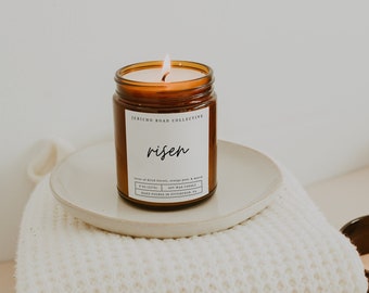 Risen Soy Wax Candle | Modern Candle | Gifts under 20