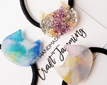 Moggy Hair Tie Back/ Clip, Cat Lover Accessories