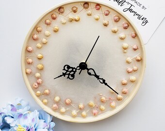 Minimalist Bamboo Clock, Nature Inspired Design, 15cm
