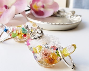 Flower Wedding Birds Ring Holder/ Jewelry Tray