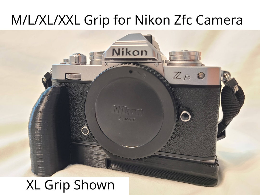 Poignée Grip En Métal Pour Nikon Zfc - Type Arca-Swiss - Accès Batterie Sans Retirer La Poignée - Surface Antidérapante