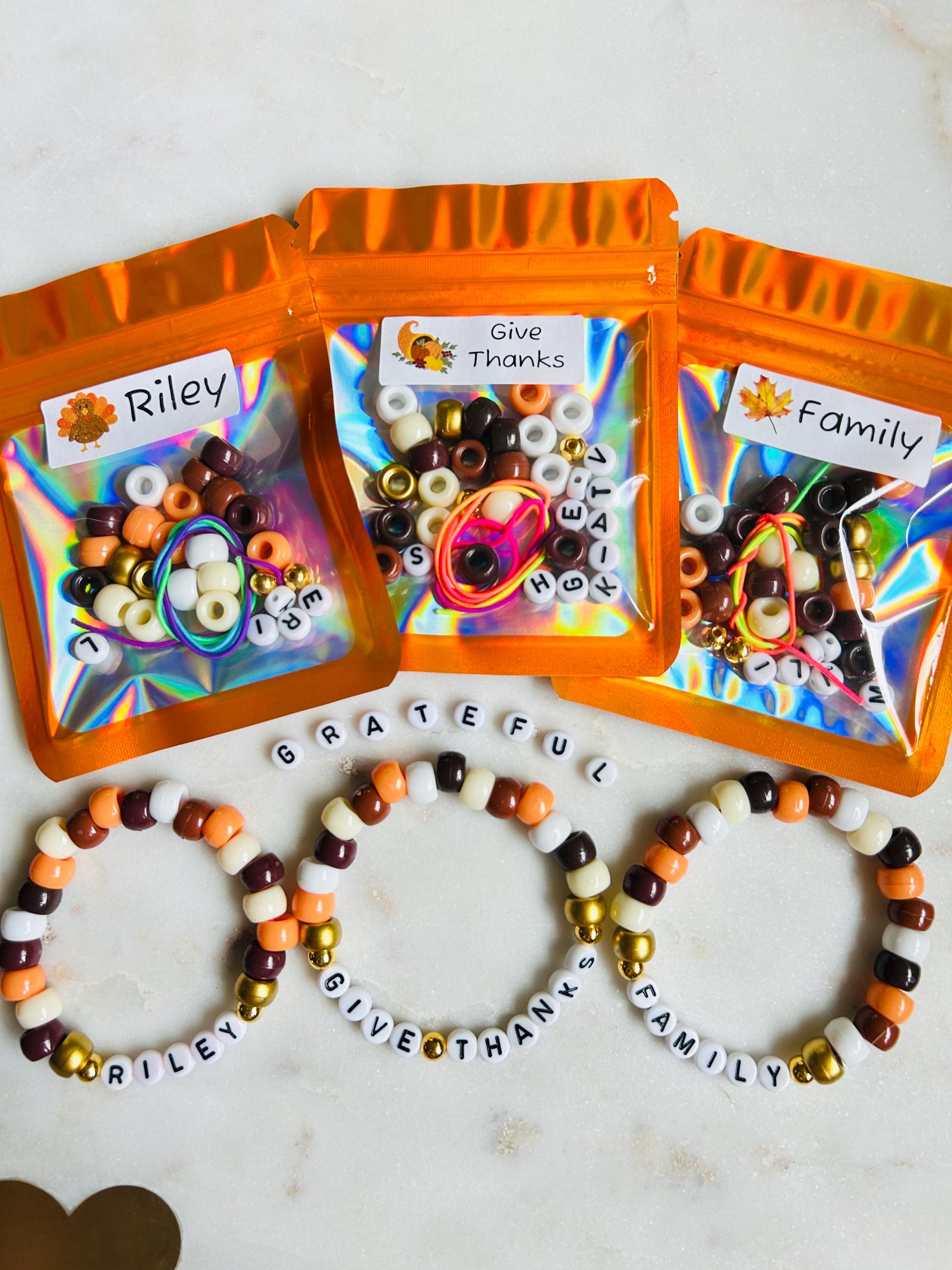 40 Thanksgiving Crafts: Fun and Festive Projects for Kids 20 Thanksgiving Party Favors, Fall Bracelet Making Kit Party Favor,…