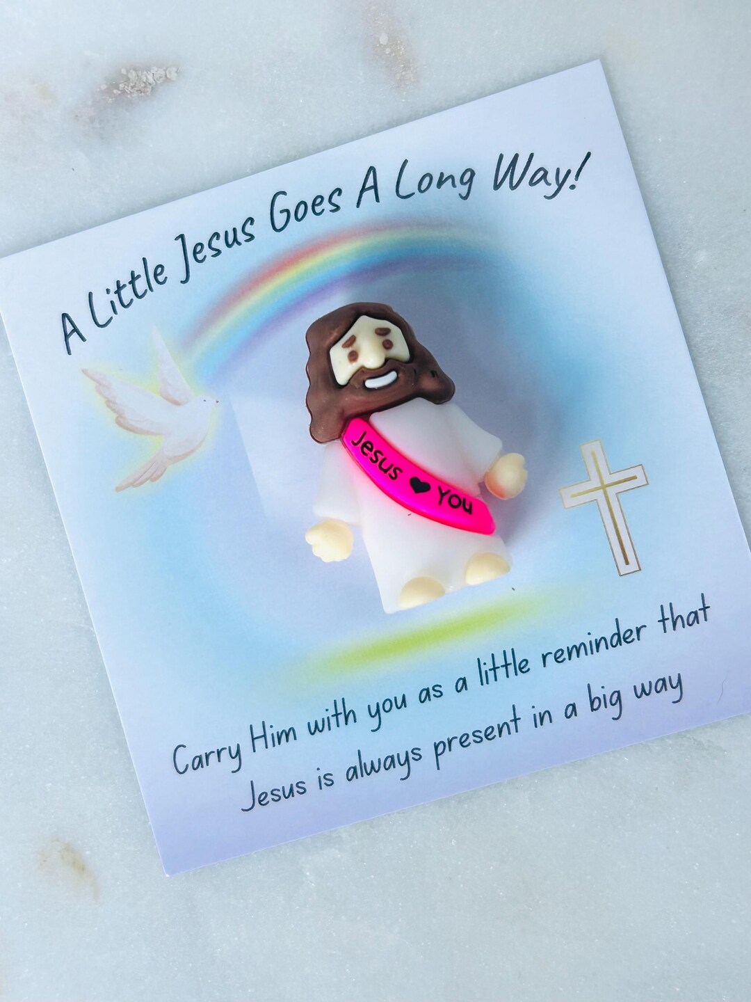 Religious Party Favors, Mini Jesus Pocket Cards, Church Gifts for Kids ...