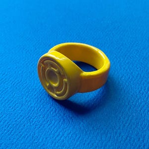 Fear Lantern Power Ring, DC Comics, Sinestro, Emotional Spectrum, Yellow Lantern Corps, War of Light, Comic Con - Choose Size