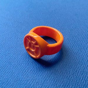 Avarice Lantern Power Ring, DC Comics, Emotional Spectrum, War of Light, Orange Lantern Corps, Prop Replica, Comic Con- Choose Size