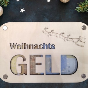 Geldkarte zu Weihnachten / Geldgeschenk für Weihnachten/ personalisierte Geschenkverpackung / besondere Geschenkidee / Geschenk für Familie