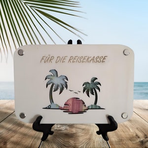 Geldgeschenk - Urlaub / Geld schenken / Geschenkverpackung / Geschenkidee / Verpackung für Geld / Geburtstagsgeschenk lustig / Geldkarte