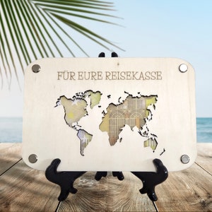 Geldgeschenk - Urlaub / Geld schenken / Geschenkverpackung / Geschenkidee / Verpackung für Geld / Geburtstagsgeschenk lustig / Geldkarte