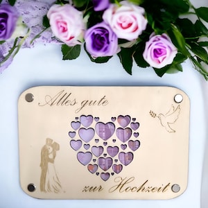 Geldgeschenk Hochzeit / Personalisierbar / Geld schenken / Geschenkidee / Verpackung für Geld  / Geldkarte /Geschenk Hochzeit personalisiert