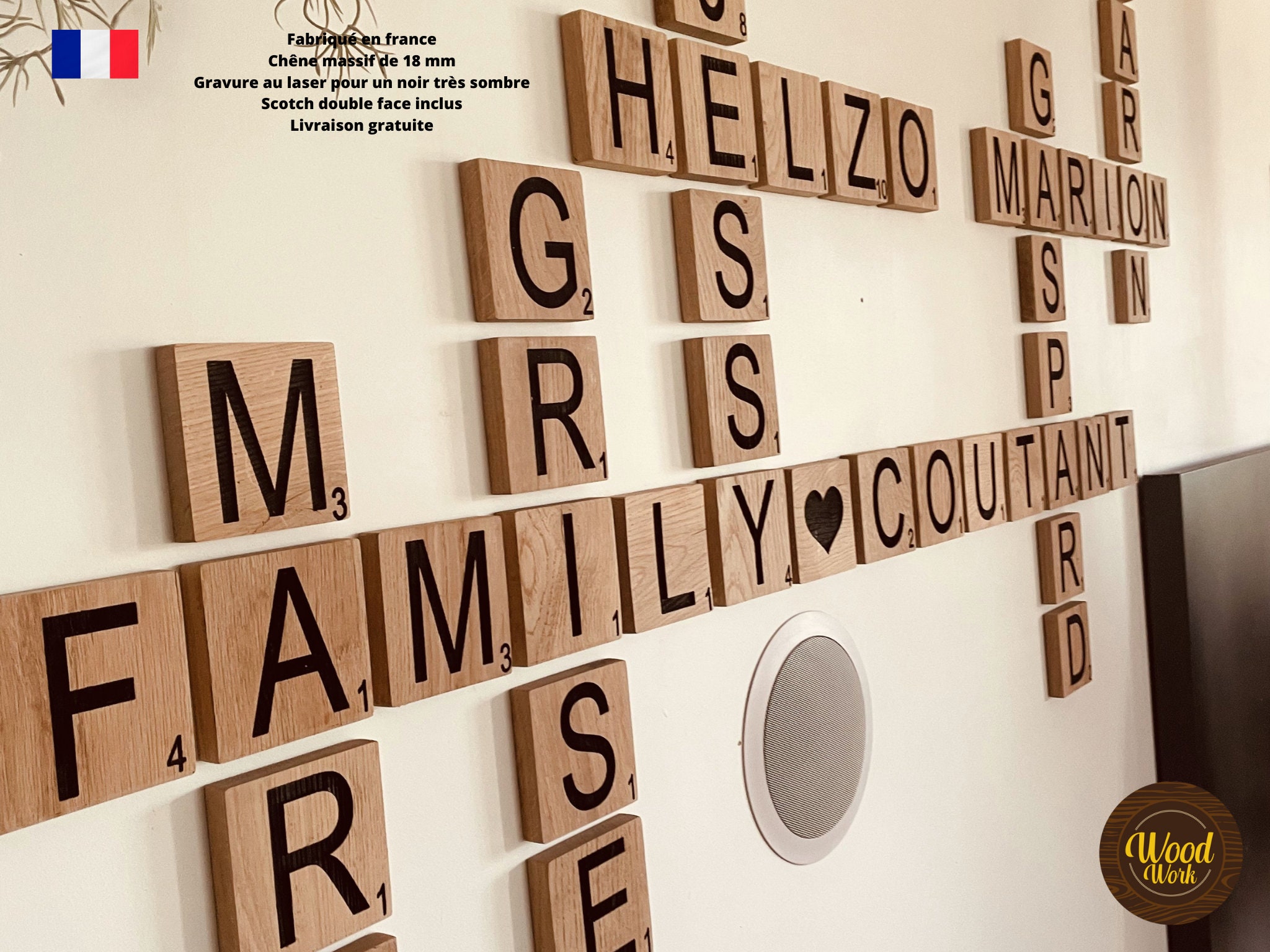 Lettre Prnom Mural Scrabble