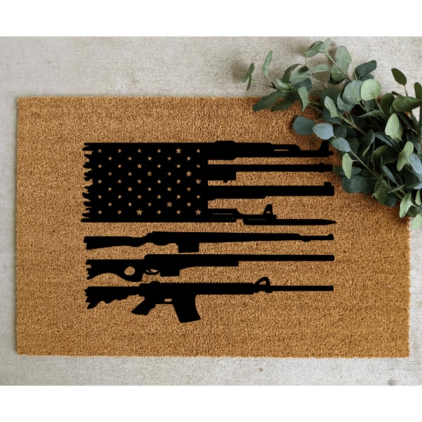 Mat American Flag Etsy