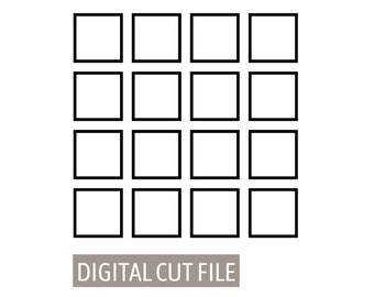 Frame grid pattern cut file