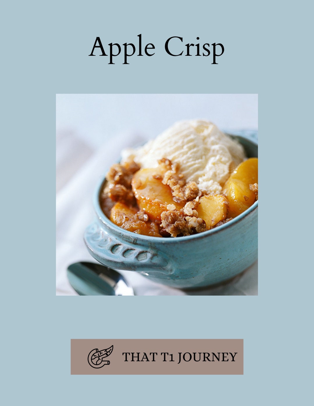 Apple Crisp, Diabetesfriendly Recipe, Dessert for Diabetics Etsy