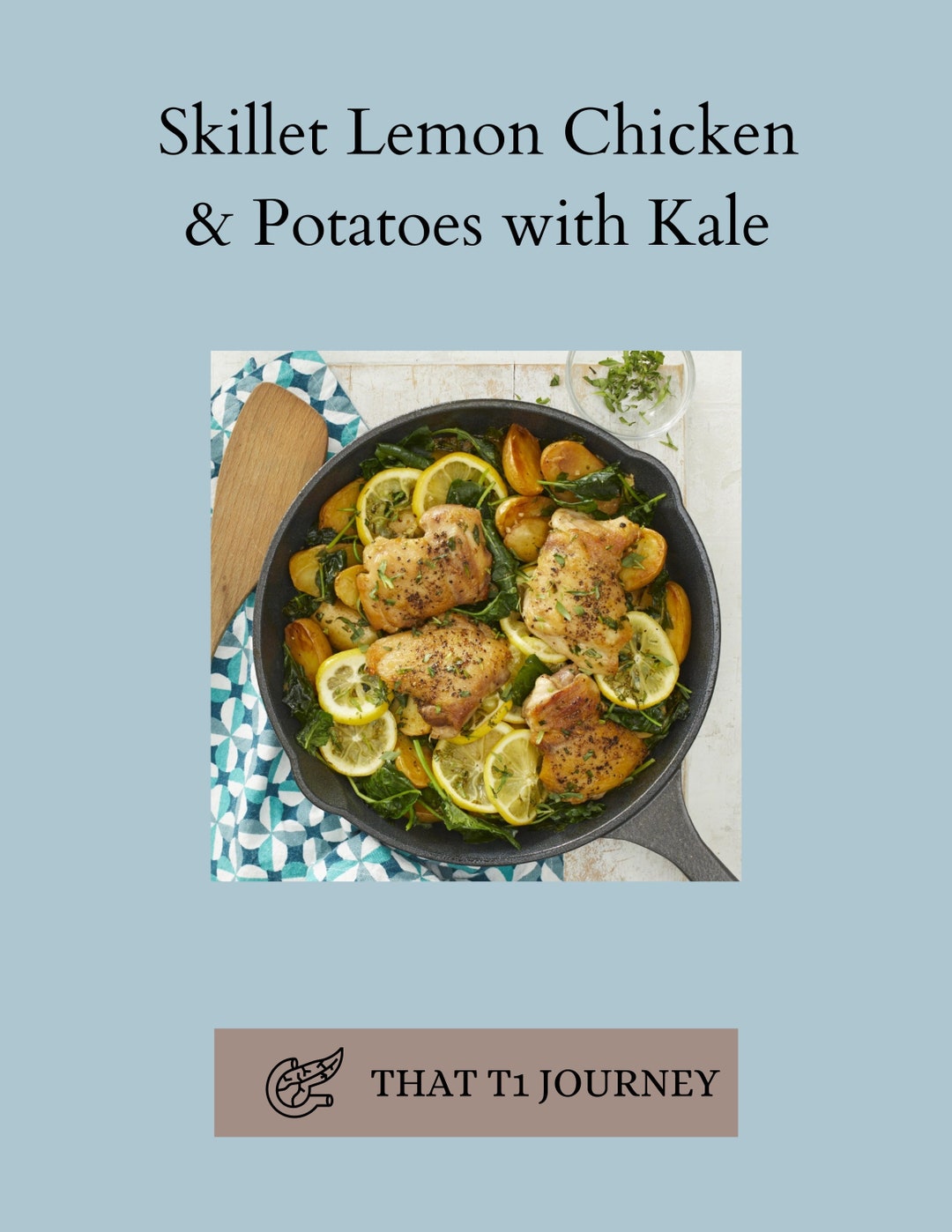 Skillet Lemon Chicken & Potatoes With Kale Diabetesfriendly Etsy