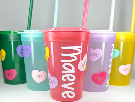 Kids Dinosaur Personalized Tumbler Cup With Straw and Lid