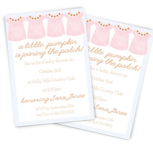 Pumpkin Baby Shower Invite | Halloween Baby Shower Invite | Fall Baby Shower | Editable Template | A Little Pumpkin Is On The Way
