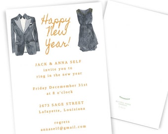 New Years Party Invite | Nye Party | Instant Download | Cocktail Party | Editable Template | Cheers To The New Year