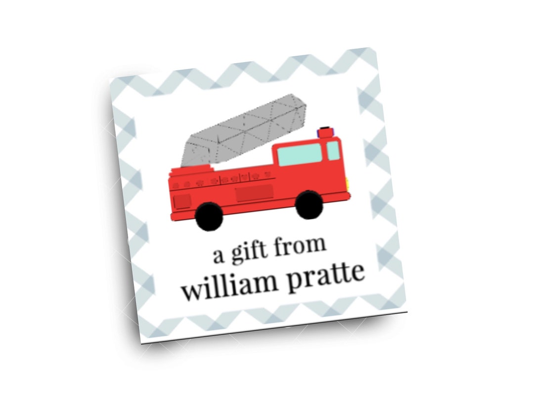 Printable Calling Cards for Boys Firetruck Calling Cards Etsy