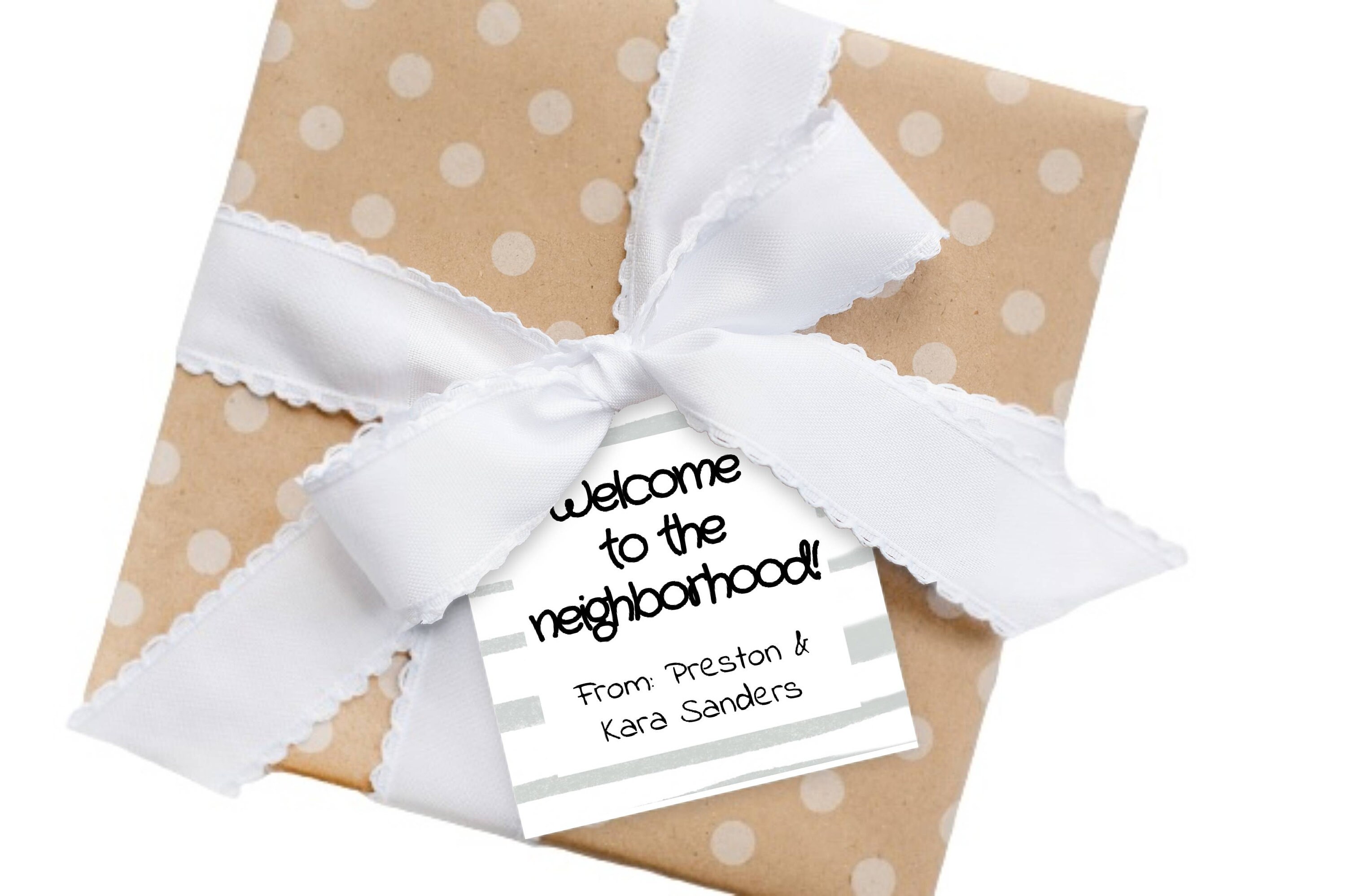 Printable New Neighbor Tag Editable Text Gift Tag - Etsy