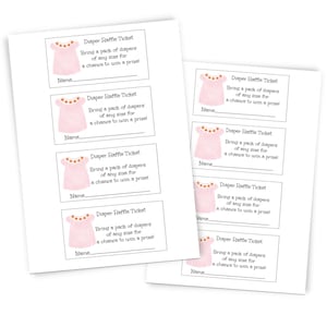 Pumpkin Baby Shower Diaper Raffle | Halloween Baby Shower Invite | PRINTABLE | Editable Template | A Little Pumpkin Is On The Way