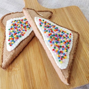 Felt Fairy Bread Set Play Food Fabric Food Toy Kitchen/Bakery