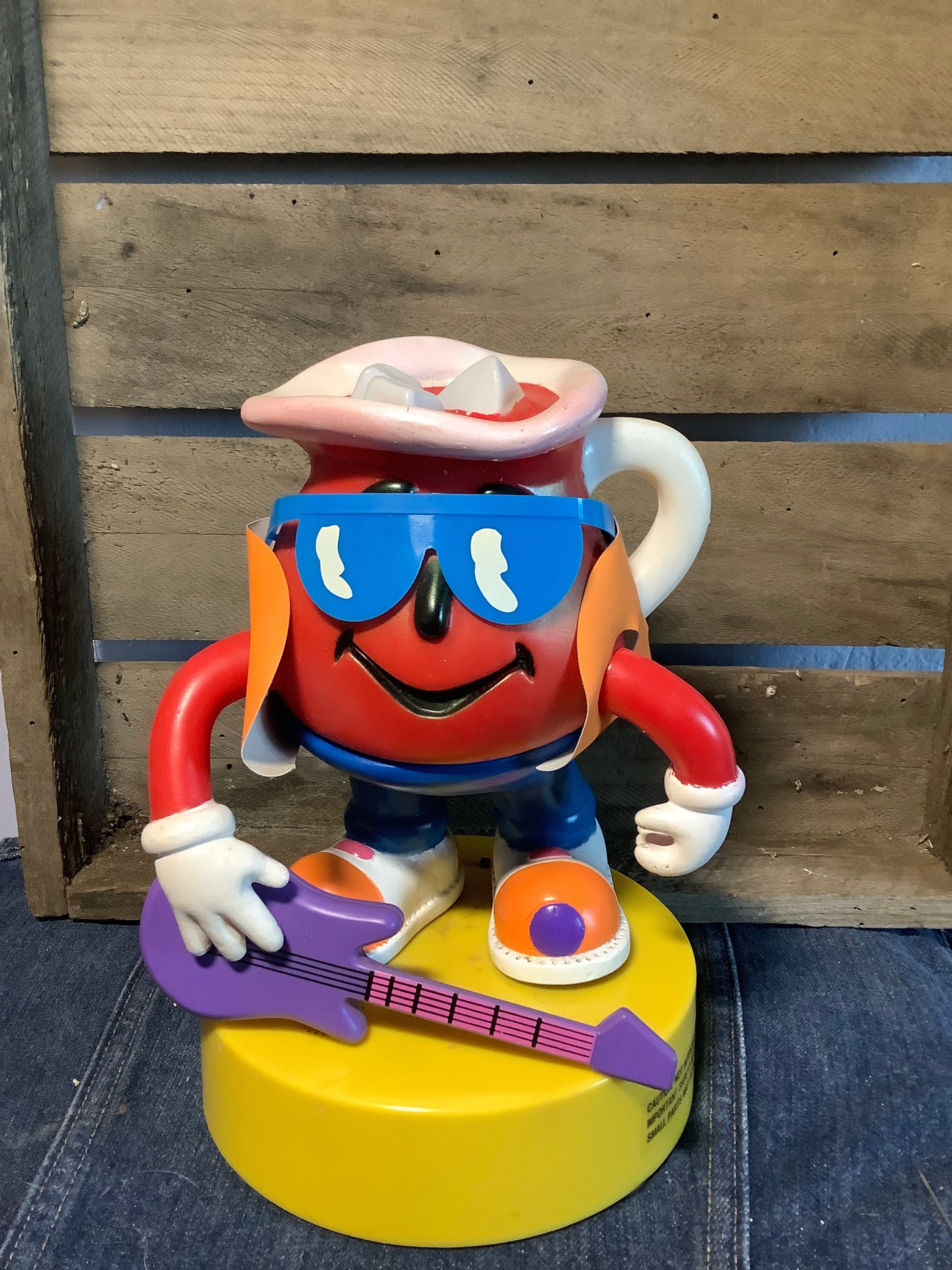 Vintage Dancing Kool Aid Man With Guitar and Sunglasses Non