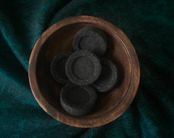 Discos de carbón 33 mm 10 uds. (1 rollo) Para quemar incienso y hierbas sueltas - Purificar - Limpiar