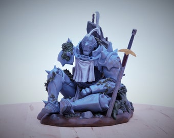 Figure of Alphonse from Full Metal Alchemist, Hand Painted, 3D Printed