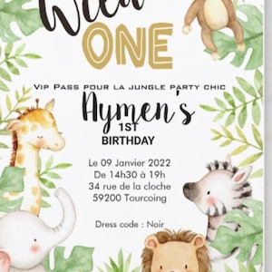 Personalized birthday invitation card