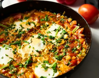 Sartén sencilla de pimientos sin relleno con pavo