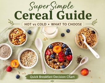 Prosta tabela porównawcza płatków śniadaniowych do codziennych decyzji śniadaniowych