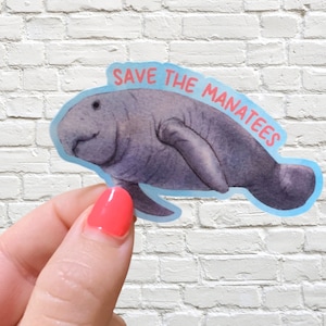 Save the Manatees Sticker