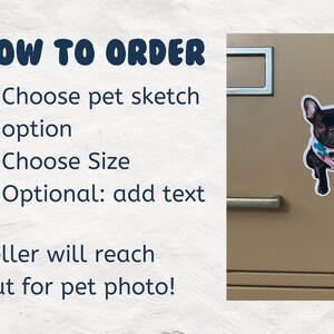 May include: How to order a custom pet sketch. Choose a sketch option, size, and add optional text. The seller will reach out for a pet photo.