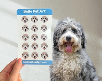 Custom Pet Sticker - Custom Pet Illustration, Pet Portrait, Pet Sketch, Dog Sticker, Cat Sticker, Pet Memorial Gift, Sticker Sheet