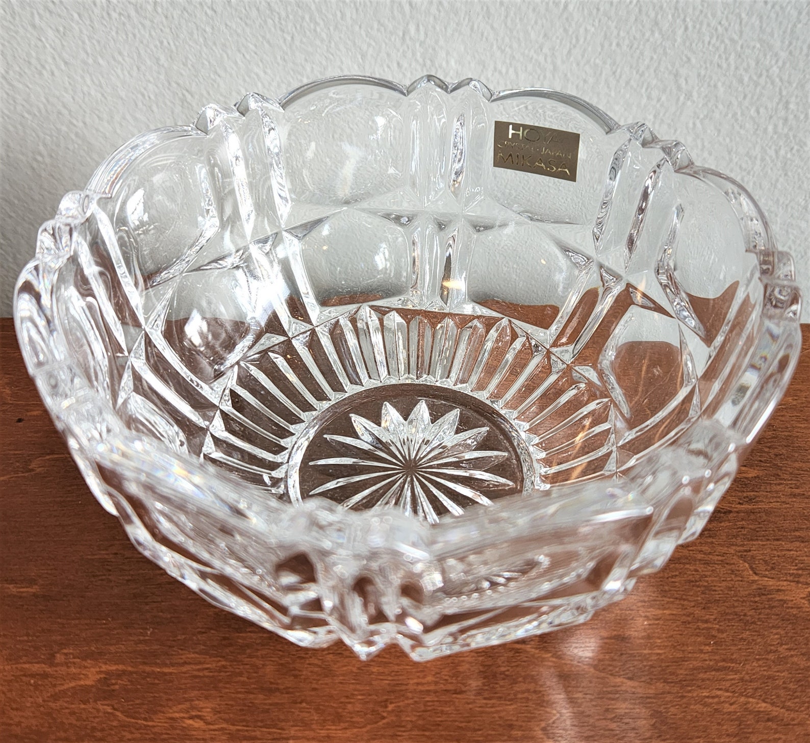 Hoya Mikasa Crystal Bowl Glass Bowl Decor Candy Dish Etsy