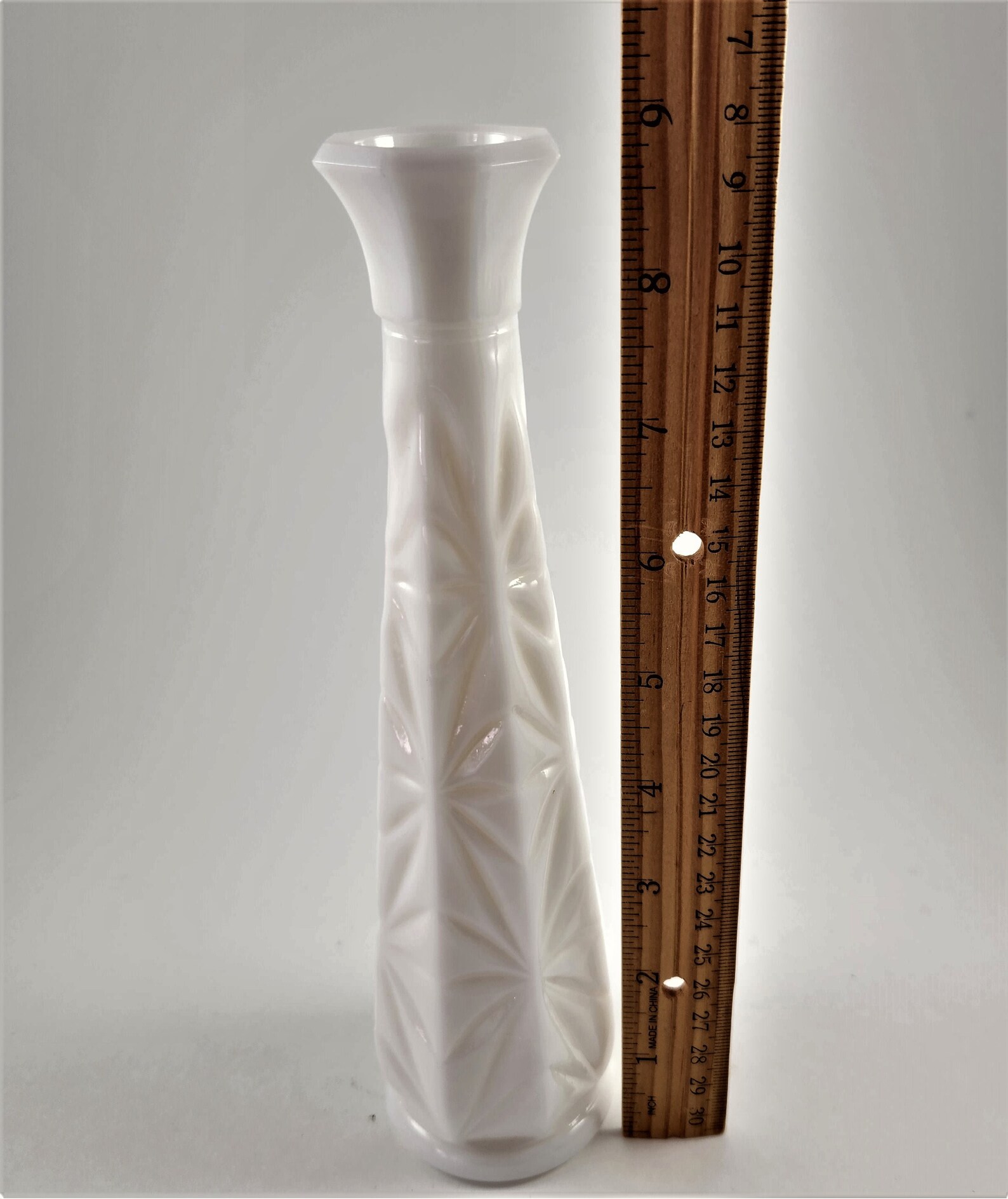 Home Decor Milk Glass Vintage Vase White Vase Wedding Etsy