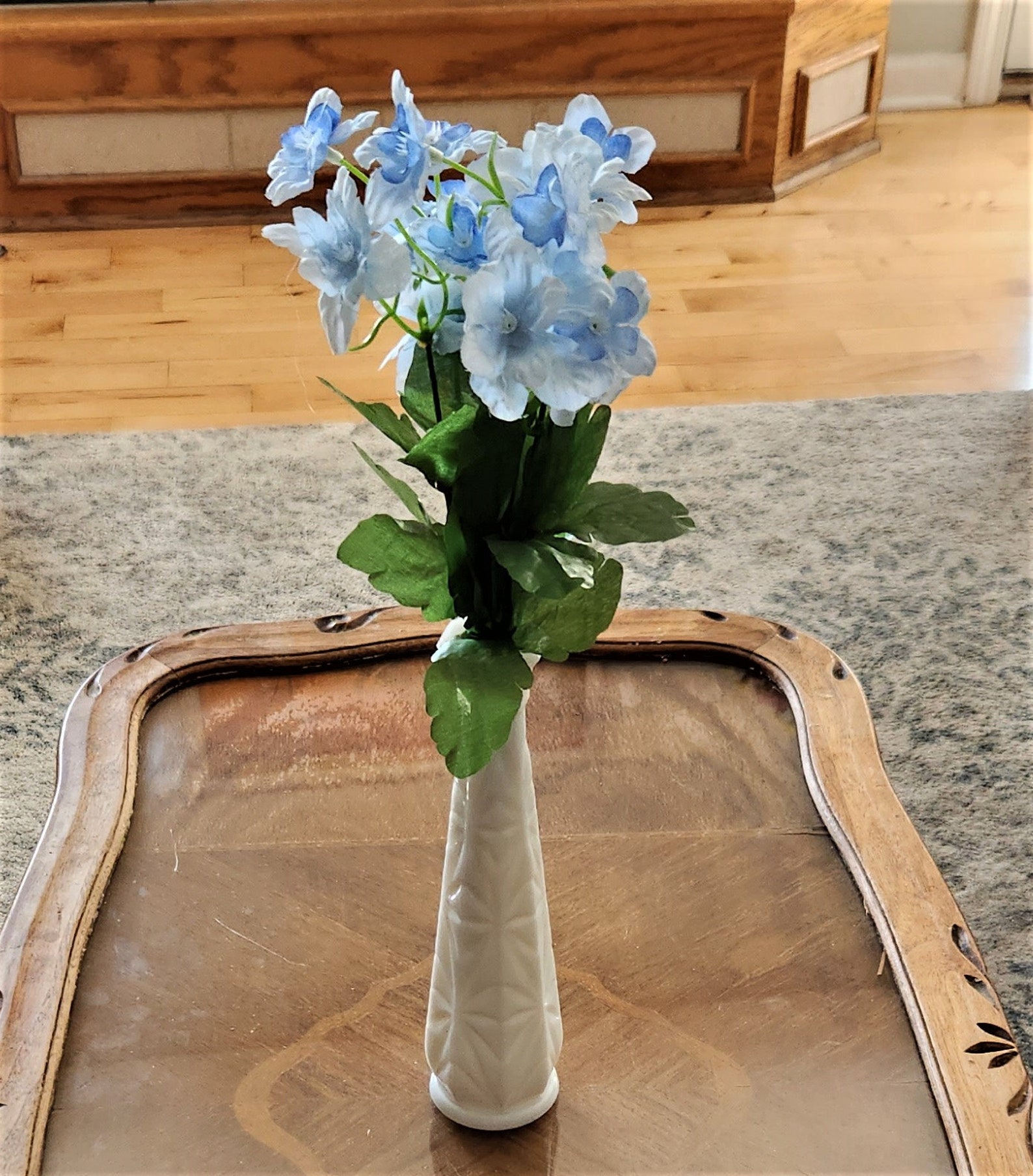 Home Decor Milk Glass Vintage Vase White Vase Wedding Etsy