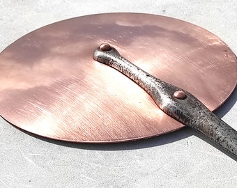 Vintage French Copper Splash Lid Pan Cover| Made in France| Tin Lining| French Copper Cookware| 9.8inch| 2.2lbs| Gift Idea!