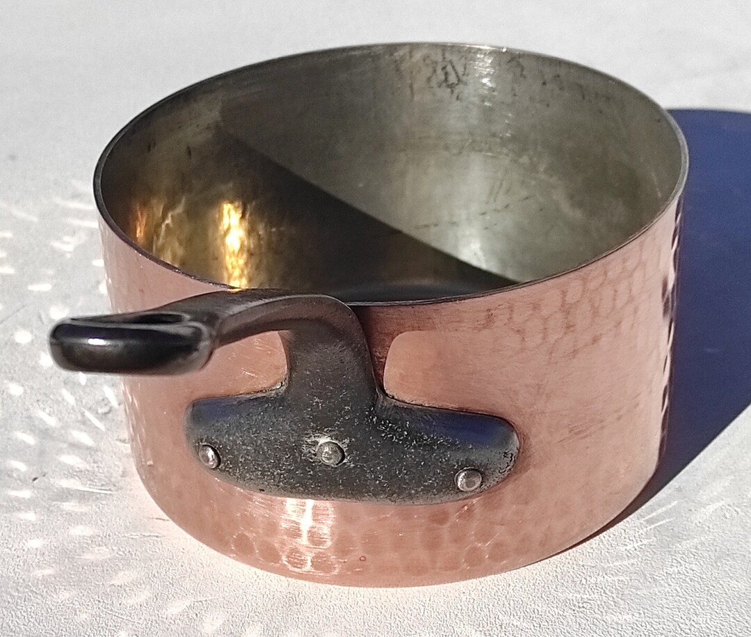 Vintage 6.5inch French Copper Saucepan Made in France Mint Tin Lining