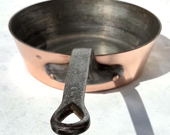 Sartén de cobre vintage, Windsor Pan, Dehillerin, con revestimiento de estaño, 30 cm, 5,2 kg