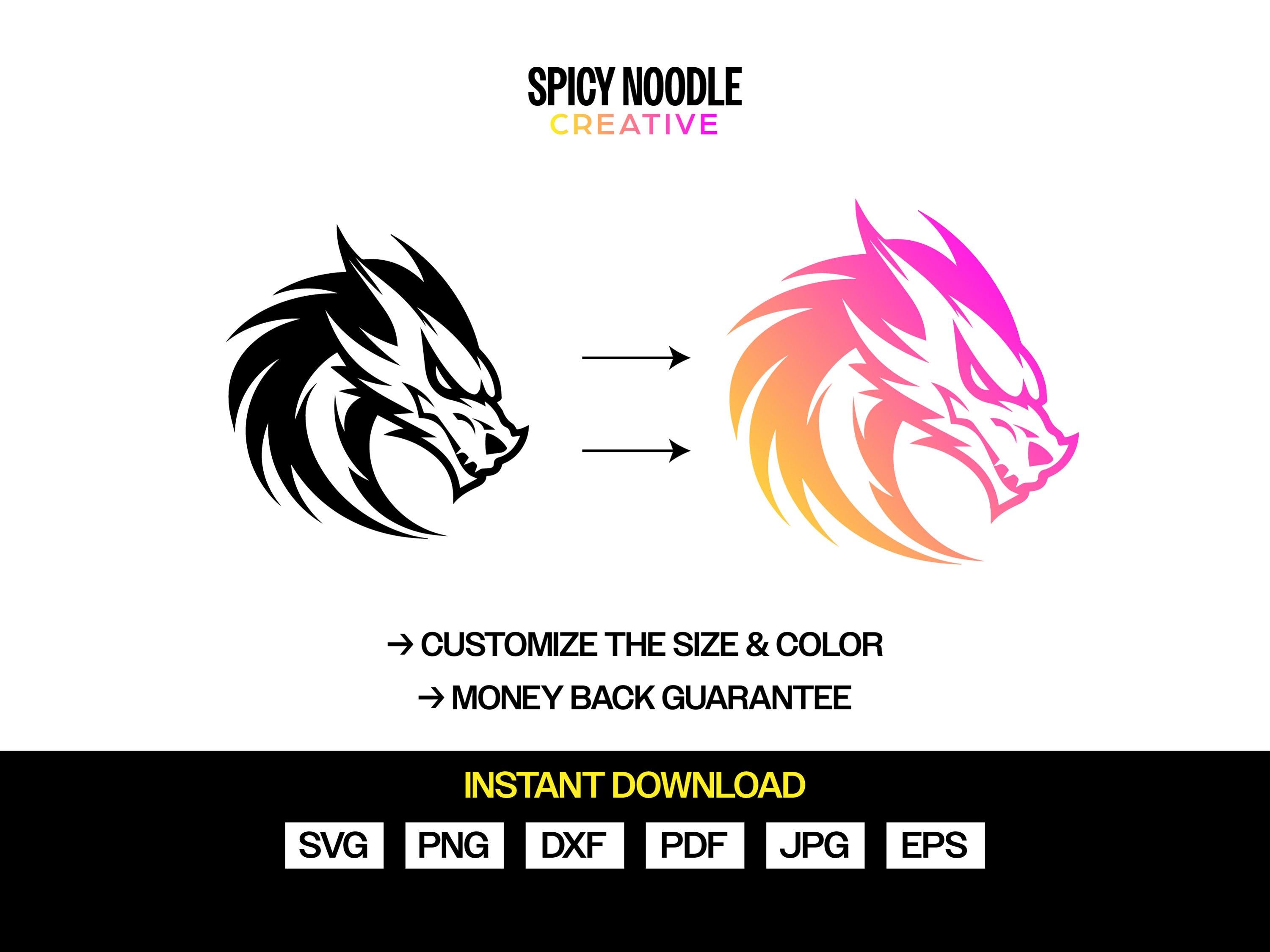 Mythical Dragon SVG File Instant Download - Dragon Cricut Cut File ...