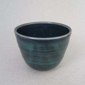 Studio Pottery Vase / Thick Dark Forest Green Glaze / Signed Teichert 1996 / Vessel / Vase / Stoneware