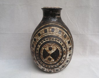 Vintage Large Aldo Londi MCM Bitossi Vase for Rosenthal Netter / Marocco / Mid-Century Italian Art Pottery / Mid-Century Ceramics