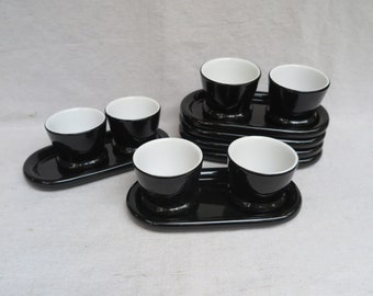 Michael Graves Post Modern Ceramic Bowl And Plate / Snack Plate Set / Cup And Oval Saucer Combo / From The Godfather of 90s Design