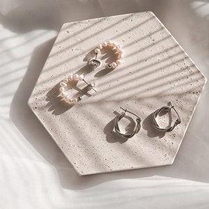 Pearl Earrings Waterproof Earrings with Beads, Stainless Steel Silver Earrings, Pearl Earring freshwater pearls, Silver Earring round EMMIE image 2